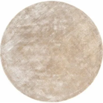 Koberec Kulatý béžový koberec Plain Paloma 200 cm moderní do obýváku a ložnice Carpet Decor