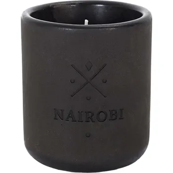 Svíčka Vonná svíčka Earth Nairobi šedá cementová moderní dekorativní Intesi 10 cm