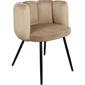 Jídelní židle Jídelní židle Paume Intesi čalouněná sametem písková s područkami moderní