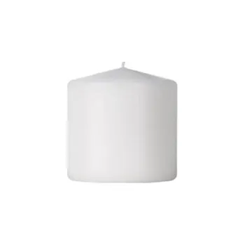 Svíčka Tradiční BÍLÁ svíčka na stůl na SVATÉ PŘIJÍMÁNÍ, válcová, na oslavu prvního roku, křest