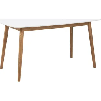 Jídelní stůl Jídelní stůl Nagano M White skandinávský bílý dřevěný moderní 150x80 cm