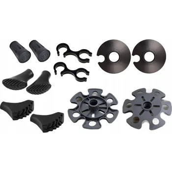 Trekingová hůl Podložky Nástavce Koncovky na Hole Nordic Walking Sada 6 Kusů