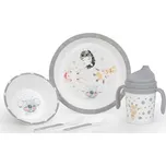 Interbaby Jídelní set 6 m+ šedý 5 ks…