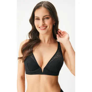 Podprsenka Podprsenka BOSS Triangle B Lace vyztužená Bralette