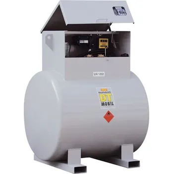 Palivová nádrž Dvouplášťová mobilní nádrž na naftu DT-MOBIL 980 l - 3000 l CEMO Objem: 980 l