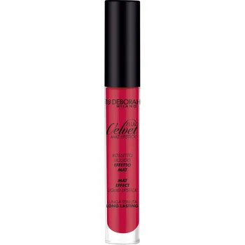 Rtěnka Deborah Fluidní sametová rtěnka N.21 Poppy Red,