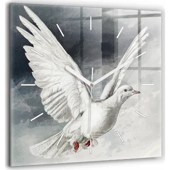 Hodiny Nástěnné hodiny SacroArte šedé 60 cm