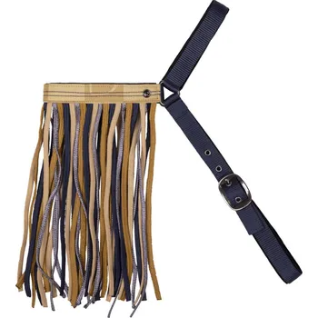 Koňská maska proti hmyzu QHP Třásně proti hmyzu QHP, nastavitelné, sandy beach COB