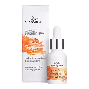Pleťové sérum Soaphoria Miracle Depigment sérum na eliminaci & zesvětlení pigmentových skvrn 15 ml