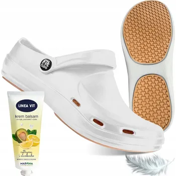 Pracovní obuv Pracovní obuv pantofle Magros KLAPKY ATESTOVANÉ FITCLOG BASIC 001 BÍLÉ OB SRC E velikost 42