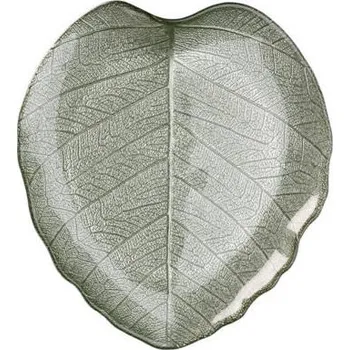 EH Excellent Houseware Skleněný etažér LEAF, 28 cm