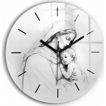 Hodiny Nástěnné hodiny SacroArte šedé 60 cm