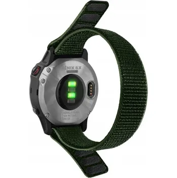 Řemínek na hodinky Řemínek 20mm Garmin Venu Fenix 5s 6s 7s Nylonový Zelený