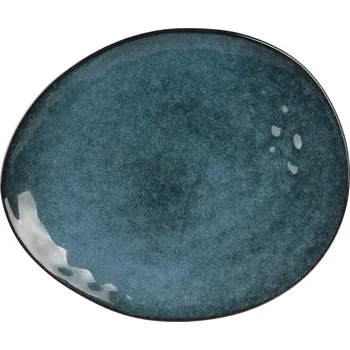 Talíř Keramický jídelní talíř Laguna Intesi modrý do jídelny, myčka 27,5 cm