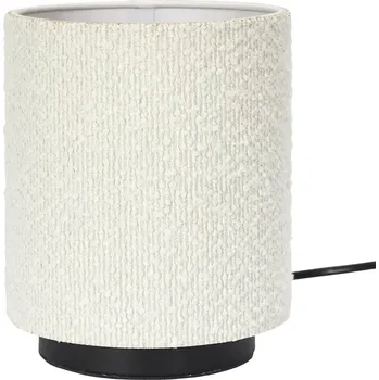 Lampička Stolní lampa se stínidlem boucle bílá