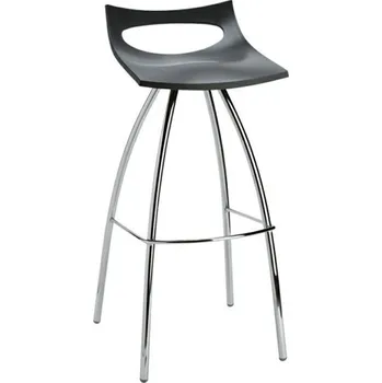 Barová židle Barová stolička Diablito 65 cm antracitová moderní bez opěradla do kuchyně a k ostrůvku SCAB Design