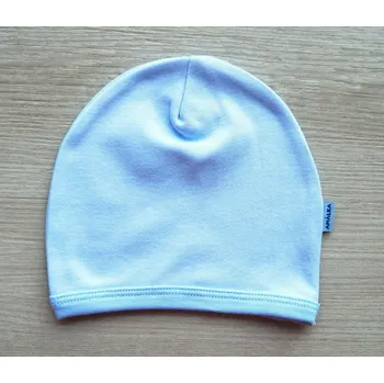 Kojenecká čepice AMÁLKA Bavlněná čepička saporka, modrá Velikost: 56-62