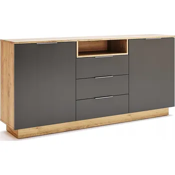 Komoda Komoda se zásuvkami Lana 180 cm dub craft šedý moderní do obýváku Intesi