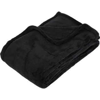 deka Teplá mikroplyšová deka Atmosphera 130x180 cm černá na pohovku do obýváku
