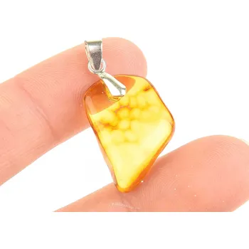 Přívěsek Jantar přívěsek (1,8g) úchyt Ag 925/1000