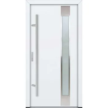 Vchodové dveře Hahn-Türke Vchodové dveře AC68 - M04, mléčné sklo Barva: Bílá, Směr otevírání: Pravé, Ven, Celkové rozměry: 1000x2000mm