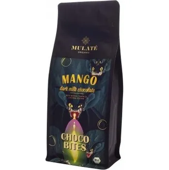 Cukrovinka Mulaté Bio mléčná čokoláda s mangem 400 g