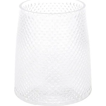 Váza Home Styling Collection Dekorační nízká skleněná váza, Ø 13 x 15,5 cm