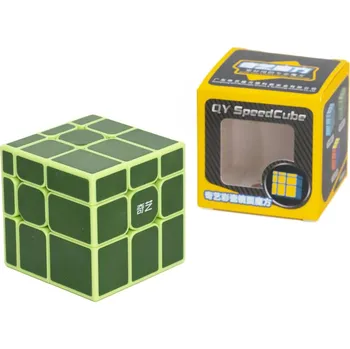Hlavolam Mirror Cube QiYi barevné dílky Bez magnetů, zelená, zelené plastové dílky