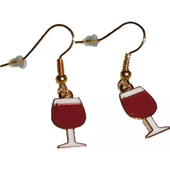 Náušnice Náušnice červené víno