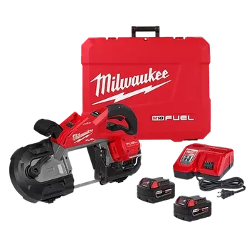 MILWAUKEE M18FBS127-502C aku pásová pila na kov 127mm 2x5Ah baterie nabíječka v kufru 4933498310