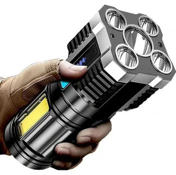 Svítilna HUR VOJENSKÁ MULTIFUNKČNÍ VYHLEDÁVACÍ BATERKA GENETIC® 5 LED COB USB