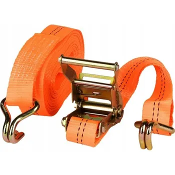 autokoberec PŘEPRAVNÍ POPRUH S RÁČNOVÝM NAPÍNÁKEM ORANŽOVÝ 3,8 cm 6 m 2000 kg