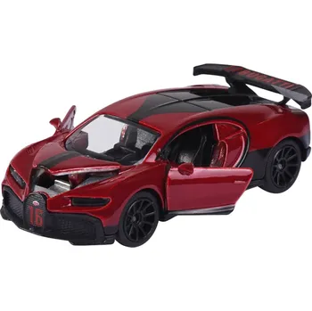 autíčko Bugatti Chiron Pur Sport červená 1:64 - Majorette Bugatti Chiron Pur Sport - sběratelský model