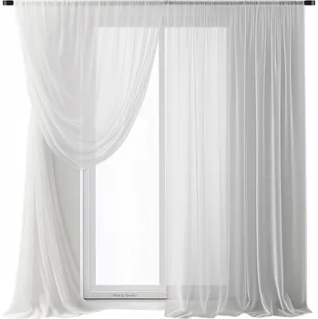 BytoTex Hotová záclona s řasící páskou Nani, 2 ks 200x250 cm, cena za 2 ks