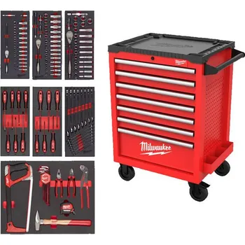 MILWAUKEE Vozík dílenský 6+1 zásuvka vybavený Universal