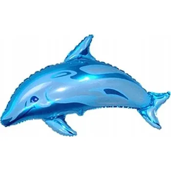 Balónek Fóliový balónek DELFÍN modrý zvířátko