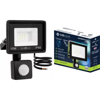 Halogenová LED lampa s pohybovým senzorem IP66 10W, studená bíla