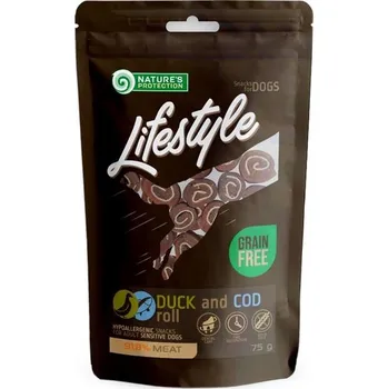 Pamlsek pro psa Nature's Protection Dog snack Lifestyle kachna a treska 75 g