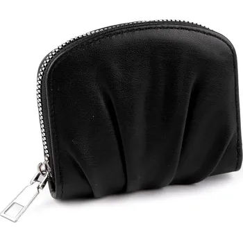 Peněženka Dámská peněženka řasená 10x11 cm, barva 7 černá