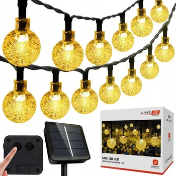 IP kamera Solární girlanda SuperLED 30 LED, délka 550 cm