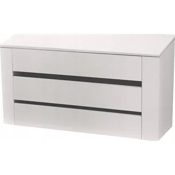 Komoda Bílá komoda se zásuvkami Intesi Tissa 122 cm moderní do ložnice nebo šatny