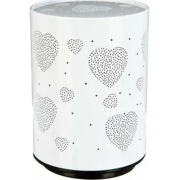 Lampička Dětská noční LED lampička projektor srdce Atmosphera bílá moderní na baterie