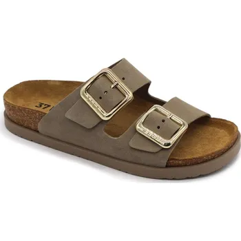 Dámské pantofle LEON 7010 Dámské korkové pantofle - Šedá Velikost: 37