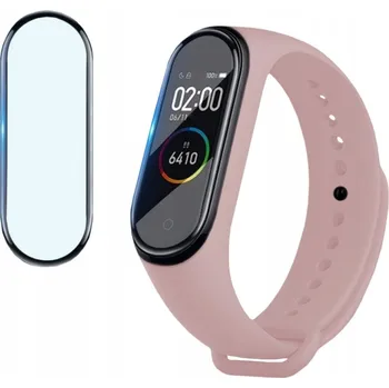 Příslušenství k chytrým hodinkám ŘEMÍNEK SE SKLEM pro XIAOMI MI BAND 4 -