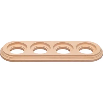 Elektrická zásuvka Čtyřdílný dřevěný Rámeček pro zásuvky a vypínače montované na omítku