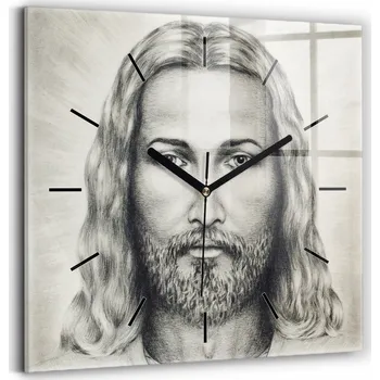 Hodiny Nástěnné hodiny SacroArte šedé 30 cm