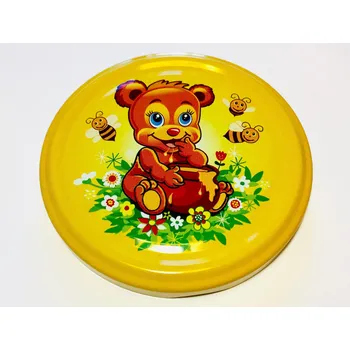 Víčko na zavařovací sklenici Alians-DN Víčko TO 82 méďa s medem