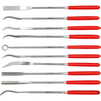 Sada nářadí Sada pilníků jehlových diamantových 3 x 140 mm 10 ks 25 mm