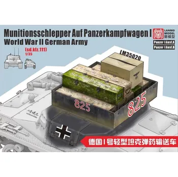 Plastikový model LANMO Model 1/35 Munitionsschlepper Auf Panzerkampfwagen I World War II German Army