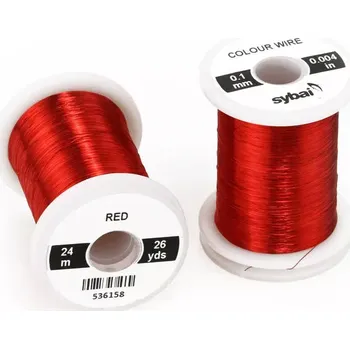 Barevný drátek Sybai Colour Wire Red 0,1mm
